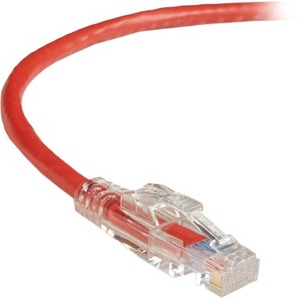 Black Box GigaBase 3 CAT5e 350-MHz Lockable Patch Cable (UTP), Red, 1-ft. (0.3-m) C5EPC70-RD-01