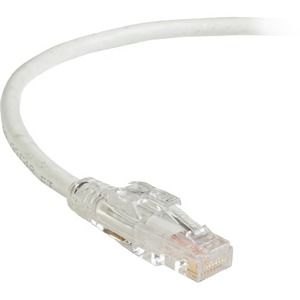 Black Box GigaBase 3 CAT5e 350-MHz Lockable Patch Cable (UTP), White, 1-ft. (0.3-m) C5EPC70-WH-01