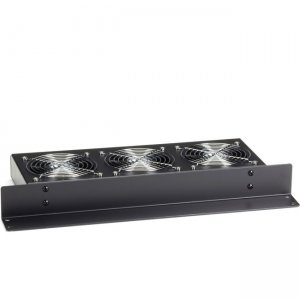 Black Box Horizontal Rackmount Fan Tray - 1U, 19" , (3) Fans RM075-220V-R2