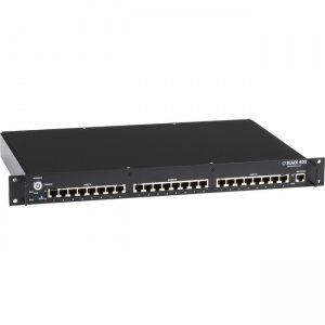 Black Box Rackmount Gang Switch - 19" , 1U, (8) RJ-45 A/B (All Pins), Network Manageable NBSALL8MGR