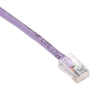 Black Box GigaTrue Cat6 Channel Patch Cable with Basic Connectors, Lilac, 15-ft. (4.5-m) EVNSL631-0015
