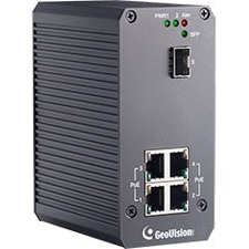 GeoVision GV-PoE0410-E 4-port Gigabit 802.3at PoE Switch 140-POE0410-E00 GV-POE0410-E