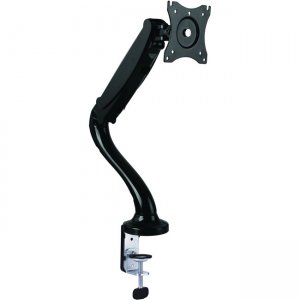 SIIG Full-Motion Gas Spring Single Monitor Desk Mount 13" to 27" - Black CE-MT2412-S1