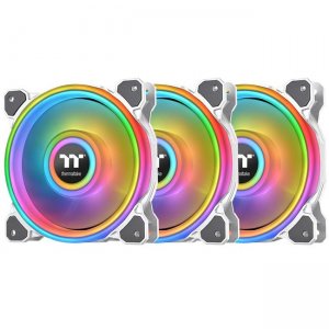 Thermaltake Riing Quad 14 RGB Radiator Fan TT Premium Edition 3 Pack - White CL-F101-PL14SW-B