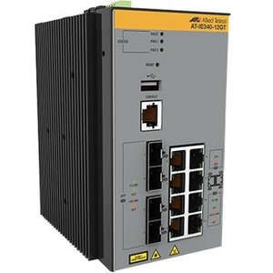 Allied Telesis Industrial PoE+ Ethernet Layer 3 Switch AT-IE340-12GP-80 IE340-12GP