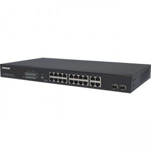 Intellinet 16-Port Gigabit Ethernet PoE+ Switch with 4 RJ45 Gigabit and 2 SFP Uplink Ports 561419