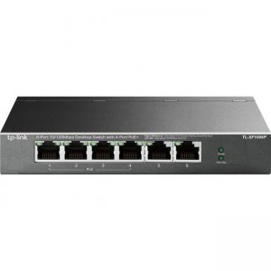 TP-LINK 6-Port 10/100Mbps Desktop Switch with 4-Port PoE+ TL-SF1006P