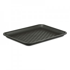 Pactiv Supermarket Trays, #27S, 15 x 5.5 x 0.93, Black, 250/Carton PCT51P927S 51P927S