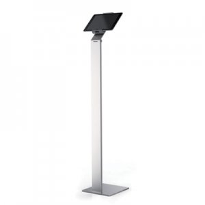 Durable Floor Stand Tablet Holder, Silver/Charcoal Gray DBL893223 893223