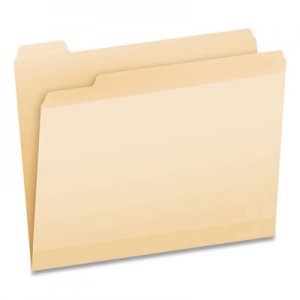 Pendaflex Poly Reinforced File Folder, 1/2-Cut Tabs, Letter Size, Manila, 24/Pack PFX86220 86220