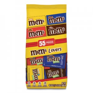 M & M's Fun Size Variety Mix, Caramel, Milk Chocolate, Peanut, Peanut Butter Flavors, 30.35 oz Bag, 55 Packs