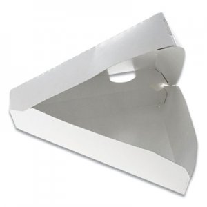 Pactiv Paper Pizza Hinged Container, 8.26 x 6.56 x 1.5, White, 500/Carton PCTD148CLMW D148CLMW