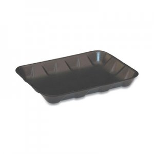 Pactiv Supermarket Trays, #4D, 9.58 x 7.08 x 1.25, Black, 400/Carton PCT51P904D 51P904D