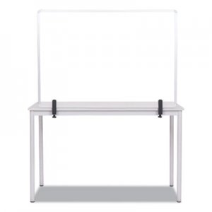 MasterVision Protector Series Glass Aluminum Desktop Divider, 40.9 x 0.16 x 27.6, Clear BVCGL34019101 GL34019101