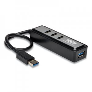 Tripp Lite 4-Port USB 3.0 SuperSpeed Hub, Black TRPU360004MINI U360-004-MINI