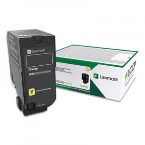 Lexmark 74C00YG Return Program Toner, 3,000 Page-Yield, Yellow LEX74C00YG 74C00YG