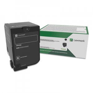 Lexmark 74C00KG Return Program Toner, 3,000 Page-Yield, Black LEX74C00KG 74C00KG