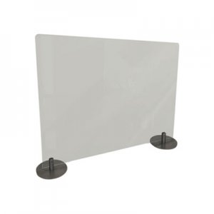 Ghent Desktop Free Standing Acrylic Protection Screen, 29 x 5 x 24, Frost GHEDPSF2429F DPSF2429-F