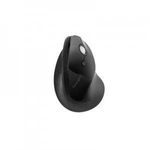 Kensington Pro Fit Ergo Vertical Wireless Mouse, 2.4 GHz Frequency/65.62 ft Wireless Range, Right Hand Use, Black