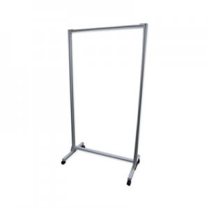 Ghent Acrylic Mobile Divider, 38.5" x 23.75" x 74.19", Acrylic; Aluminum, Clear GHECMD7438A CMD7438-A