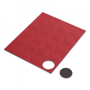 U Brands Heavy-Duty Board Magnets, Circles, Red, 0.75", 24/Pack UBRFM1604 5145U0-120