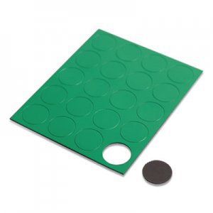 U Brands Heavy-Duty Board Magnets, Circles, Green, 0.75", 24/Pack UBRFM1602 5144U0-120