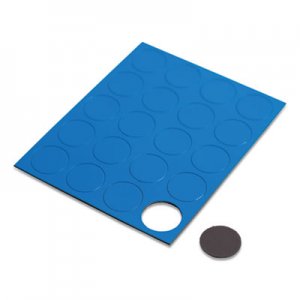 U Brands Heavy-Duty Board Magnets, Circles, Blue, 0.75", 24/Pack UBRFM1601 5143U0-120