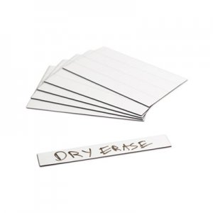 U Brands Dry Erase Magnetic Tape Strips, 6" x 0.88", White, 25/Pack UBRFM2518 5156U00-08