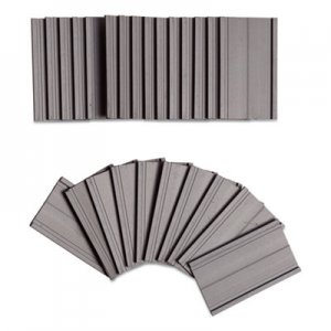 U Brands Magnetic Card Holders, 2 x 1, Black, 25/Pack UBRFM1310 5142U00-54