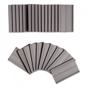 U Brands Magnetic Card Holders, 2 x 1, Black, 25/Pack UBRFM1310 5142U00-54