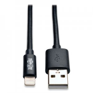 Tripp Lite Lightning to USB Cable, 10 ft, Black TRPM100010BK M100-010-BK