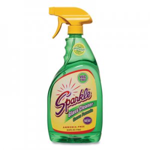 Sparkle Green Formula Glass Cleaner, 33.8 oz Bottle, 12/Carton FUN30345CT 30345