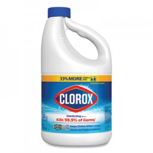 Clorox Regular Bleach with CloroMax Technology, 81 oz Bottle, 6/Carton CLO32263