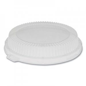 Pactiv OPS ClearView Dome-Style Lid with Tabs for Meadoware Plates, Fluted, 8.88 x 8.88 x 0.75