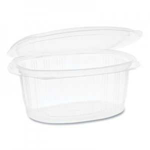 Pactiv EarthChoice PET Hinged Lid Deli Container, 32 oz, 7.31 x 5.88 x 3.25, Clear, 280/Carton