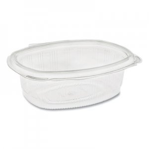 Pactiv EarthChoice PET Hinged Lid Deli Container, 24 oz, 7.38 x 5.88 x 2.38, Clear, 280/Carton