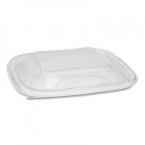 Pactiv EarthChoice PET Container Lids, For 24-32 oz Container Bases, 7.38 x 7.38 x 0.82, Clear