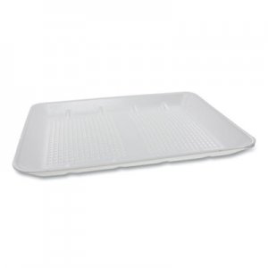 Pactiv Supermarket Tray, #1014 Family Pack Tray, 13.88 x 9.88 x 1, White, 100/Carton PCTHTF110140000 HTF110140000