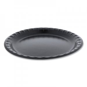 Pactiv Laminated Foam Dinnerware, Plate, 10.25" Diameter, Black, 540/Carton PCT0TKB0010000Y 0TKB0010000Y