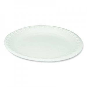 Pactiv Laminated Foam Dinnerware, Plate, 10.25" Diameter, White, 540/Carton PCT0TK10010000Y 0TK10010000Y