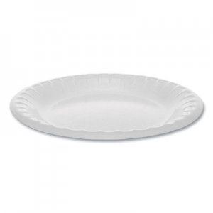 Pactiv Laminated Foam Dinnerware, Plate, 6" Diameter, White, 1,000/Carton PCT0TK100060000 0TK100060000