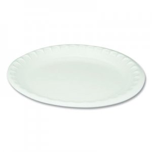 Pactiv Unlaminated Foam Dinnerware, Plate, 10.25" Diameter, White, 540/Carton PCT0TH10010000Y 0TH10010000Y