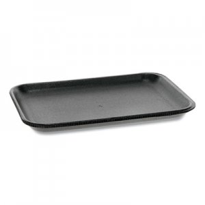 Pactiv Supermarket Tray, #2S, 8.2 x 5.7 x 0.65, Black, 500/Carton PCT0TFB02S00000 0TFB02S00000