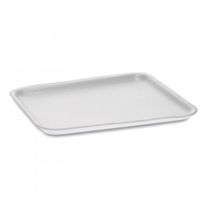 Pactiv Supermarket Tray, #8S, 10 x 8 x 0.65, White, 500/Carton PCT0TF108S00000 0TF108S00000