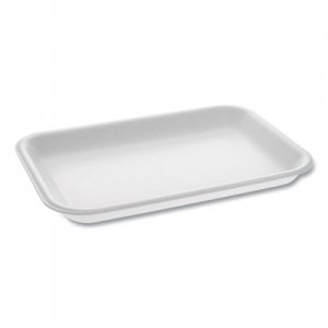 Pactiv Supermarket Tray, #2, 8.2 x 5.7 x 0.91, White, 500/Carton PCT0TF100200000 0TF100200000