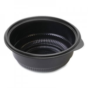 Anchor Packaging MicroRaves Incredi-Bowl Base, 16 oz, 6" Diameter x 1.75"h, Black, 250/Carton ANZ4115820 4115820