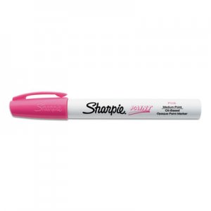 Sharpie Permanent Paint Marker, Medium Bullet Tip, Pink, Dozen SAN2107621 2107621