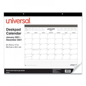 Universal Desk Pad Calendar, 22 x 17, 2021 UNV71002 71002