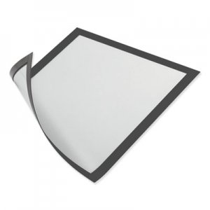 Durable DURAFRAME Magnetic Sign Holder, 5.5 x 8.5, Black Frame, 2/Pack DBL472101 472101