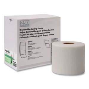 Boardwalk TrapEze Disposable Dusting Sheets, 8" x 125 ft, White, 250 Sheets/Roll BWK582508 582508
